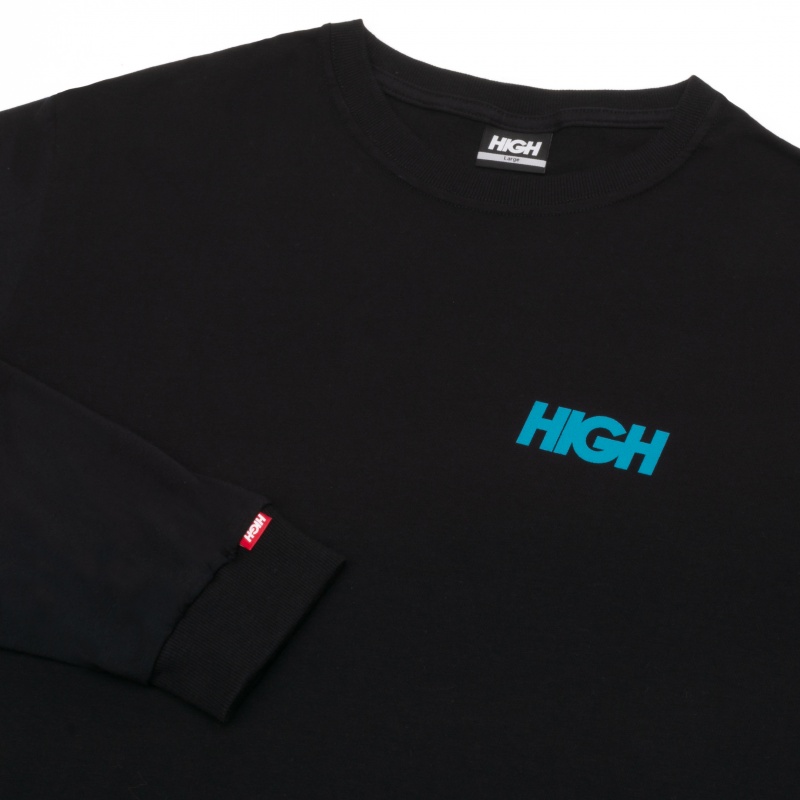 Camiseta Manga Longa High Ocean Preto