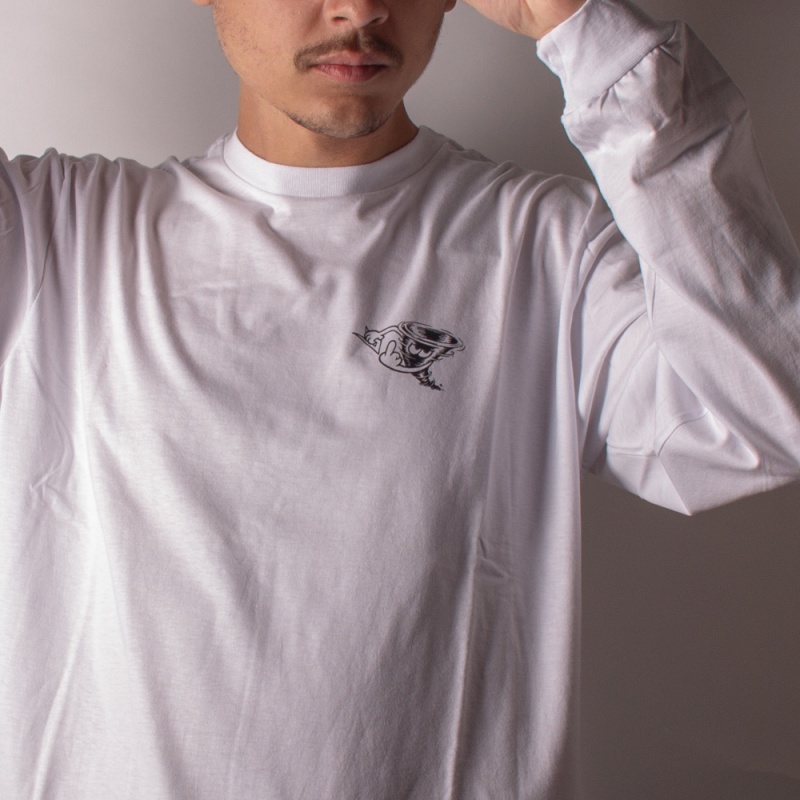 Camiseta Manga Longa Lakai Tornado Branco
