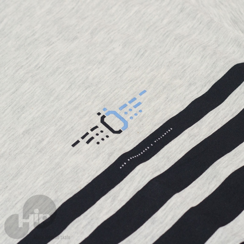 Camiseta Manga Longa Ous 747 Cinza