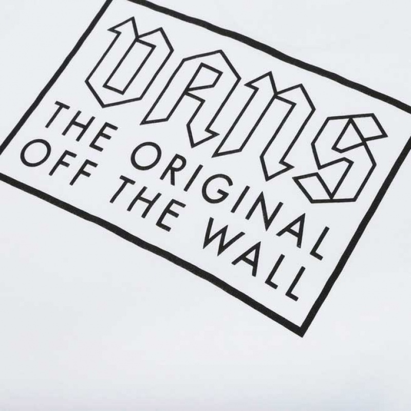 Camiseta Manga Longa Vans Boxed Up Branco