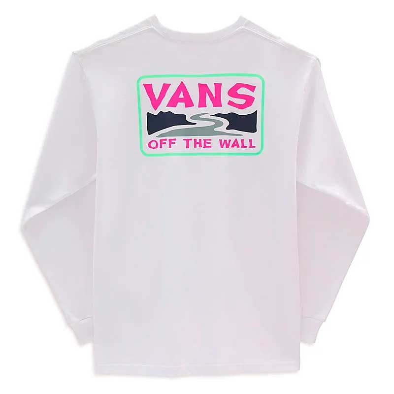 Camiseta Manga Longa Vans Summer Camp Branco