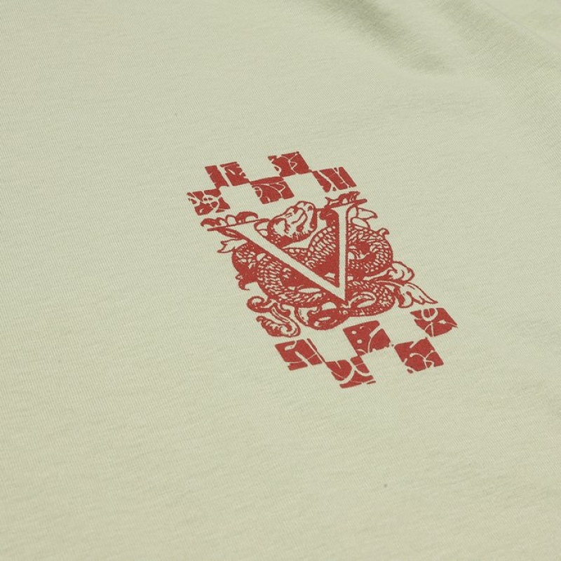Camiseta Manga Longa Vans Visualize a Picture Verde