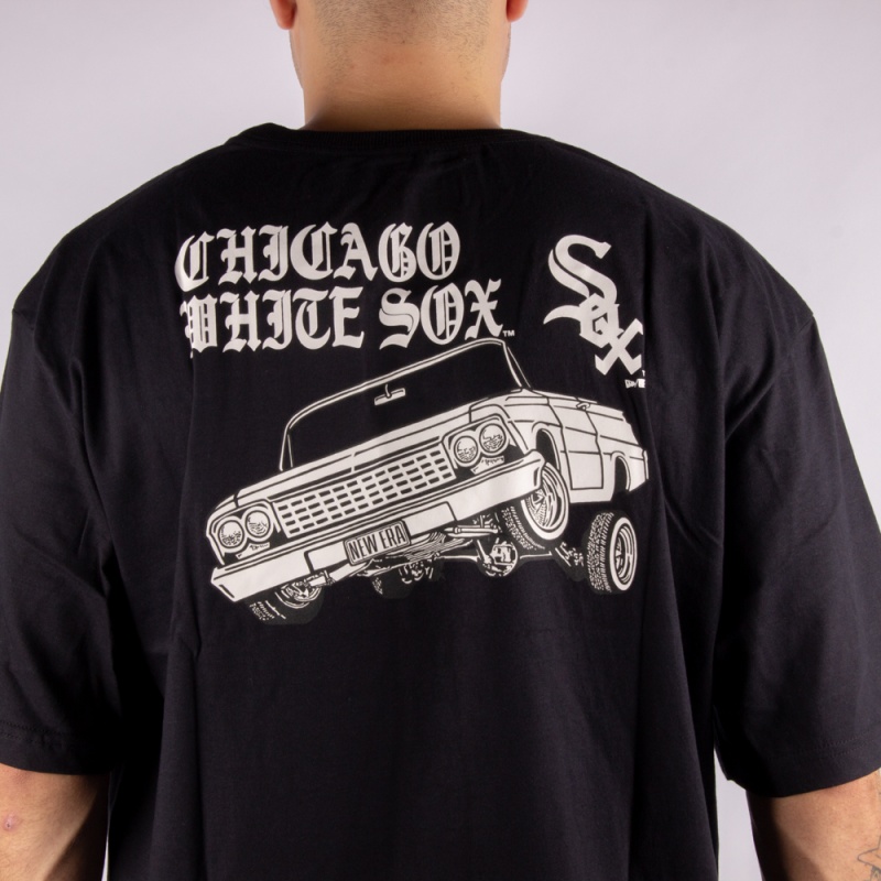 Camiseta New Era White Sox La 90 Lowriders Large Preto