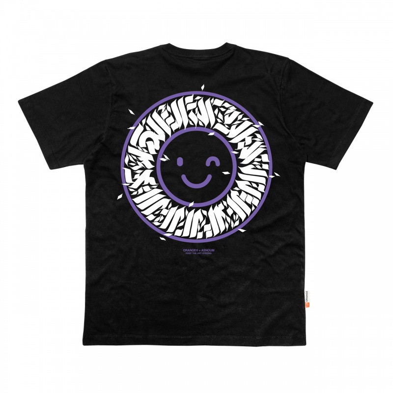 Camiseta Orange Collab Asnoum Preto