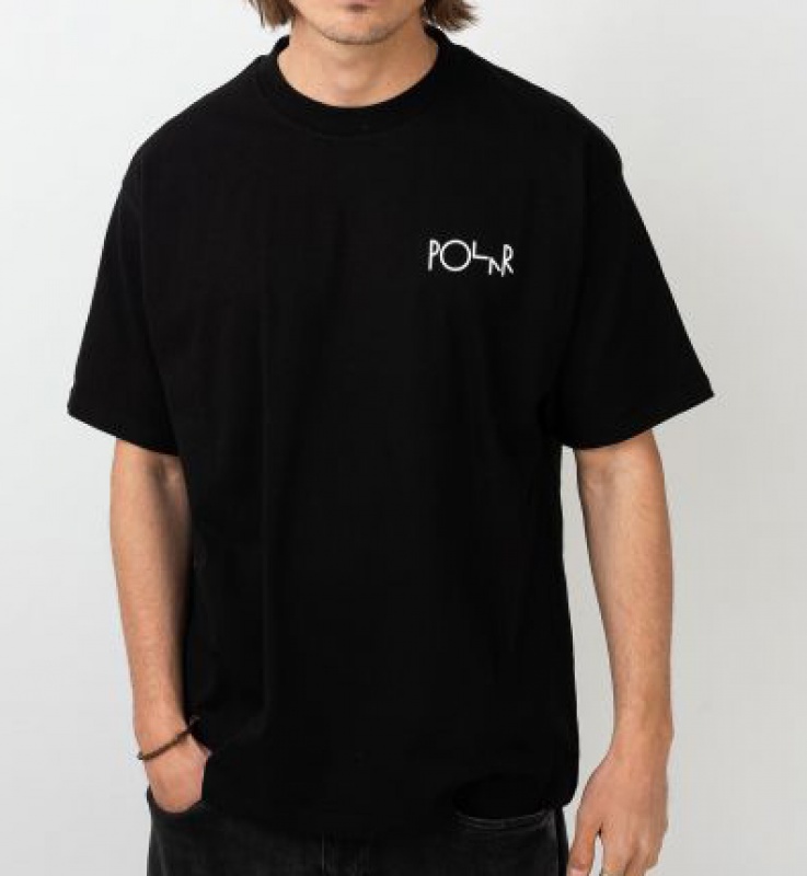 Camiseta Polar Stroke Logo Preto