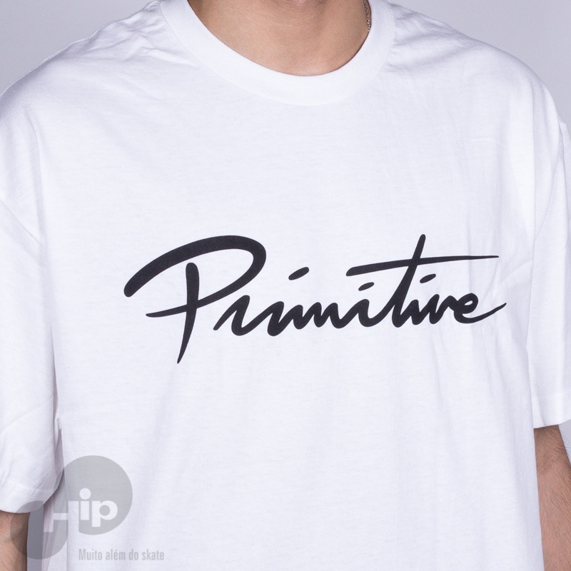 Camiseta Primitive Nuevo Script Branca