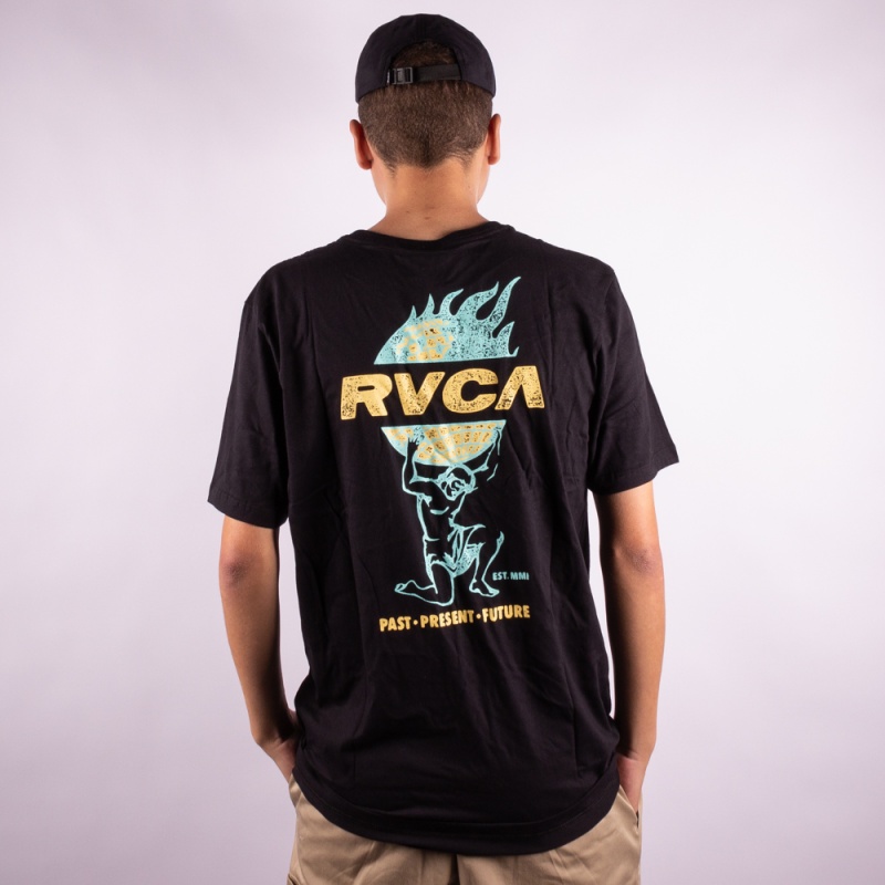Camiseta RVCA Atlas Preto