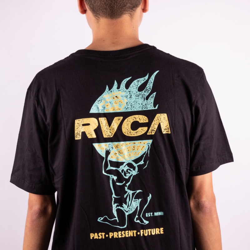 Camiseta RVCA Atlas Preto