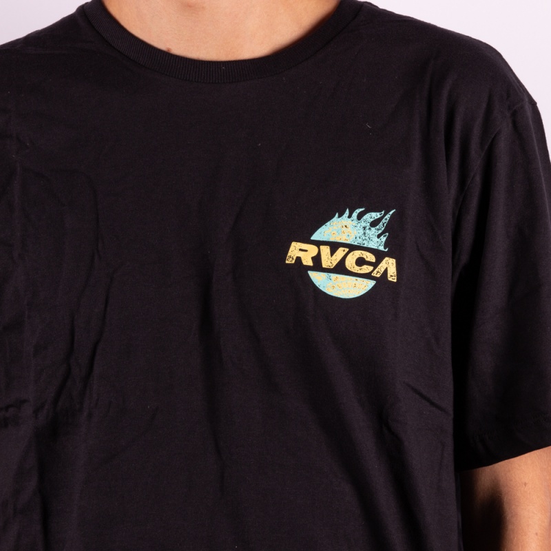 Camiseta RVCA Atlas Preto