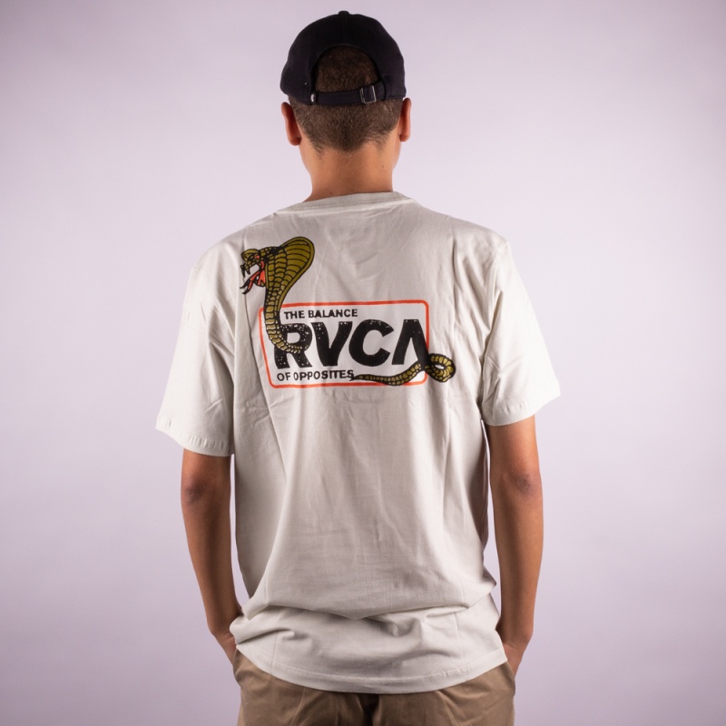 Camiseta RVCA Snake Eyes Bege
