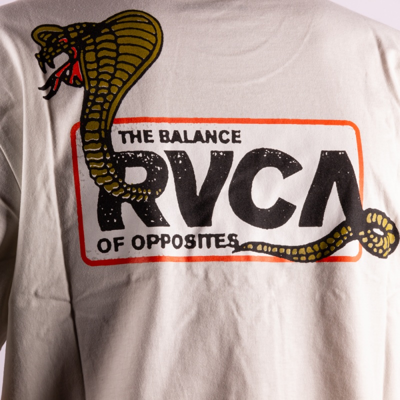 Camiseta RVCA Snake Eyes Bege