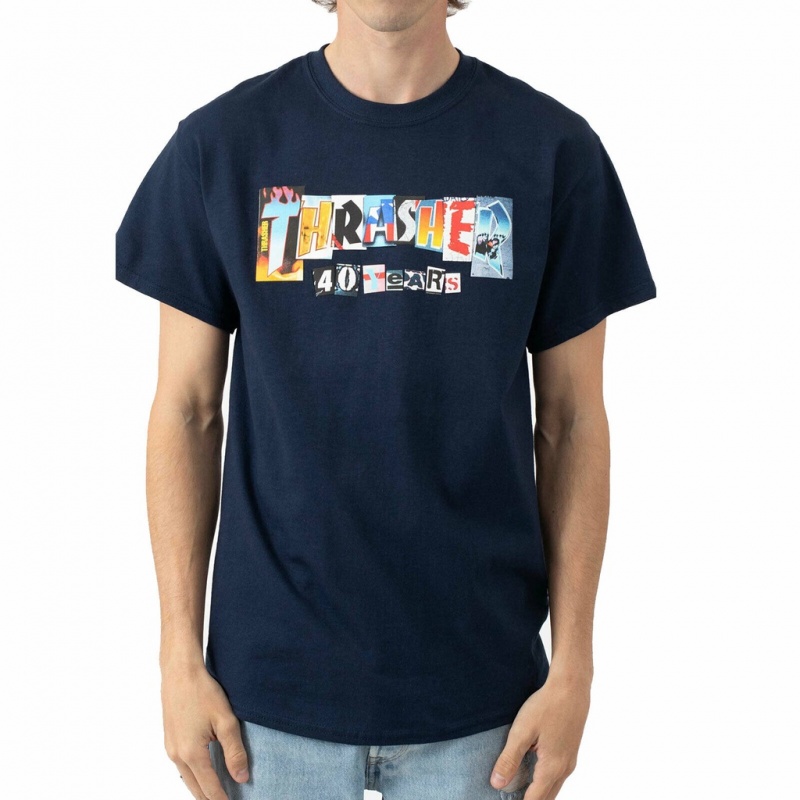 Camiseta Thrasher 40 Years Ranson Azul Escuro