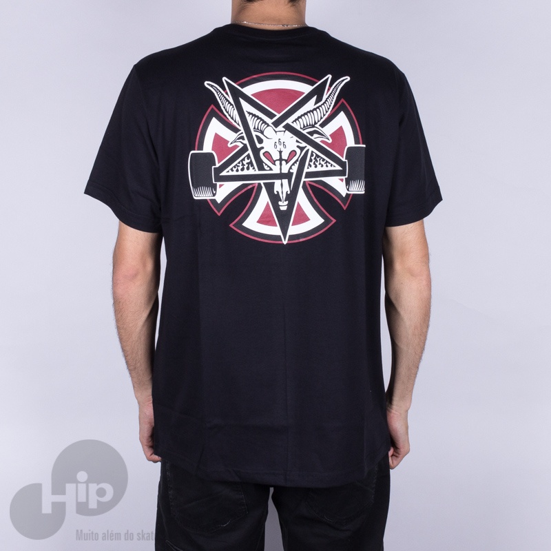 Camiseta Thrasher Pentagram Cross X Indy Preta