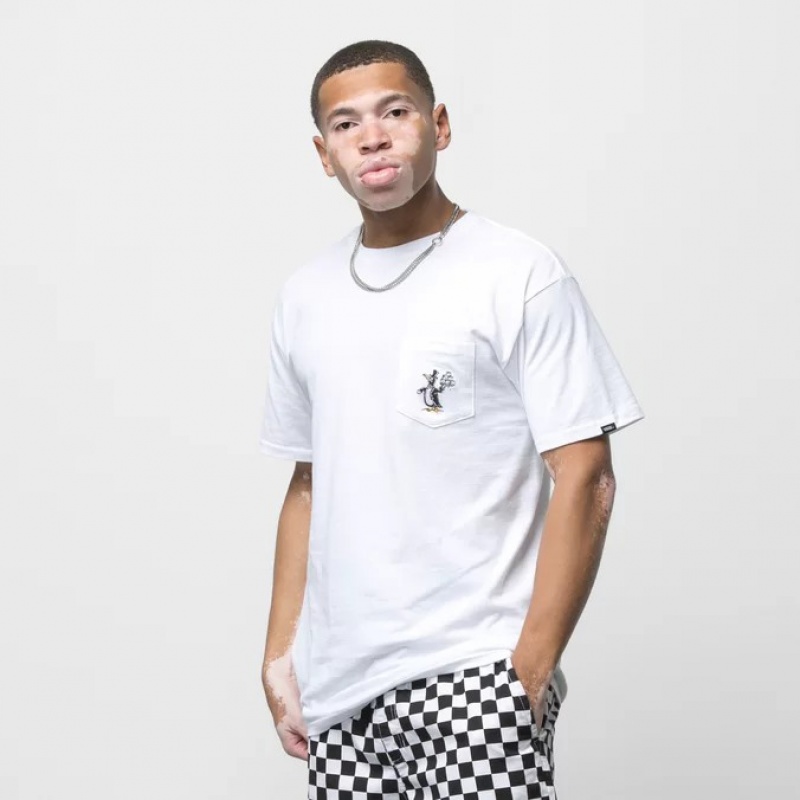 Camiseta Vans Checkerboard Research Branco