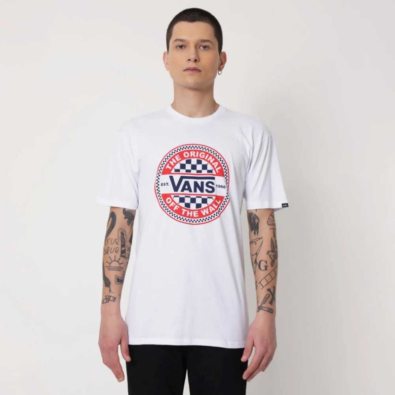 Camiseta Vans Circle Checker Branco