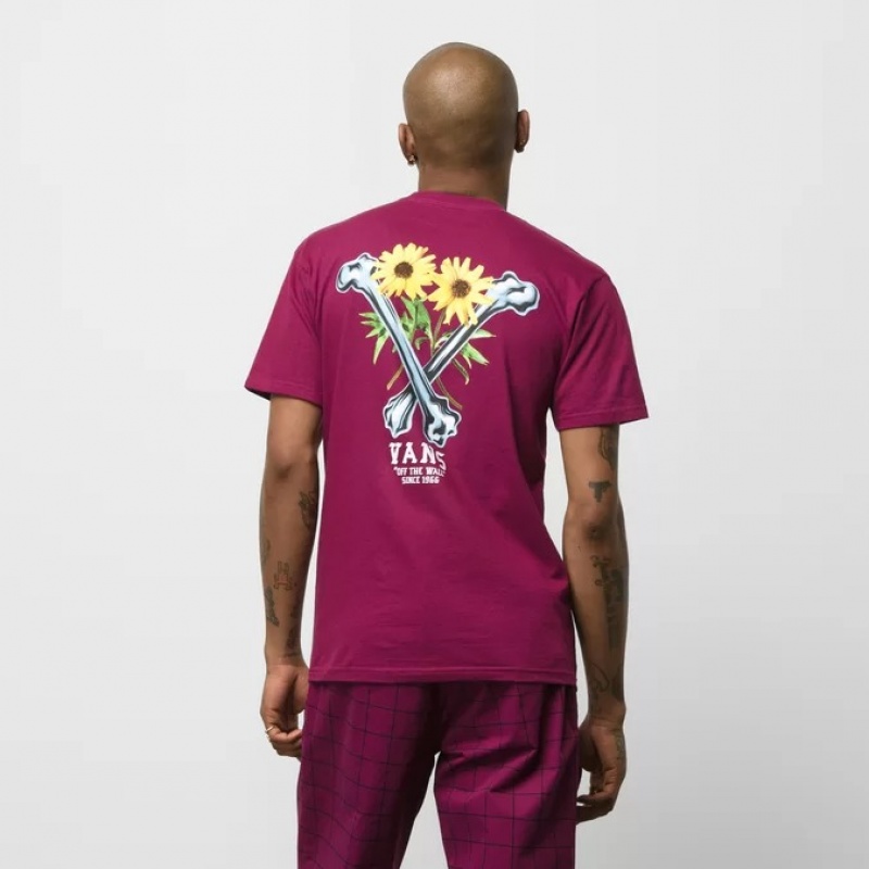 Camiseta Vans Crossbones Vinho