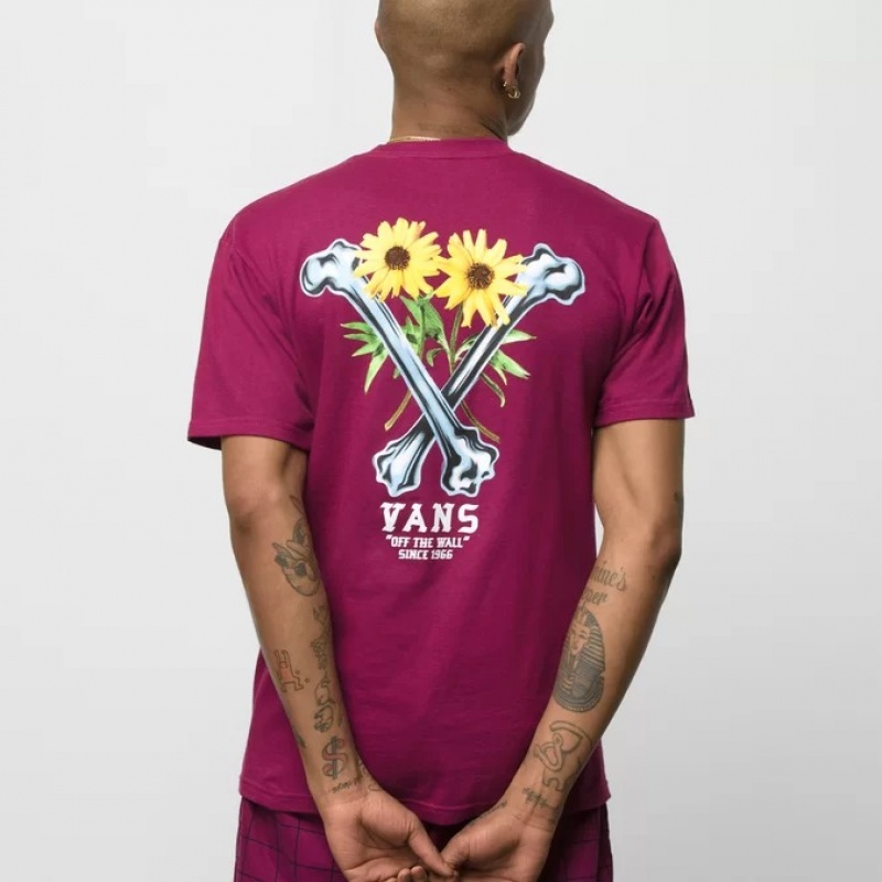 Camiseta Vans Crossbones Vinho