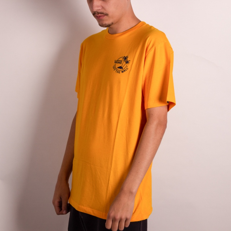 Camiseta Vans Mini Dual Palm III Amarelo