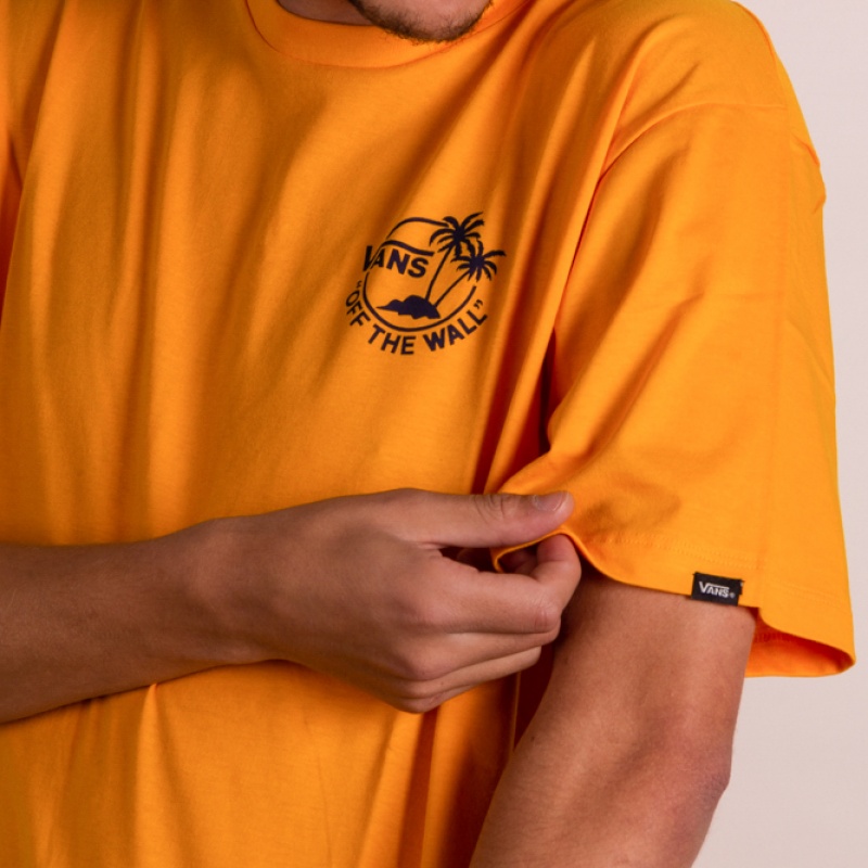 Camiseta Vans Mini Dual Palm III Amarelo