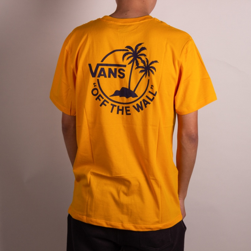 Camiseta Vans Mini Dual Palm III Amarelo