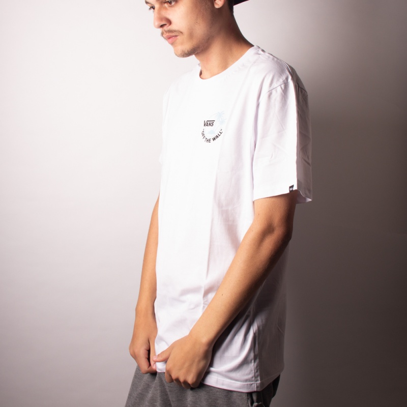 Camiseta Vans Mini Dual Palm III Branco