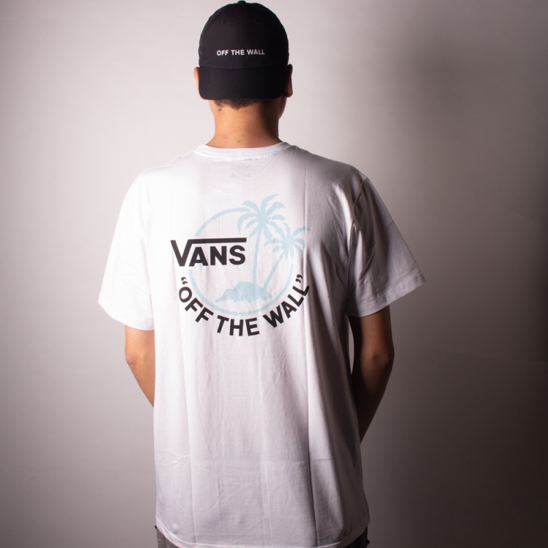 Camiseta Vans Mini Dual Palm III Branco