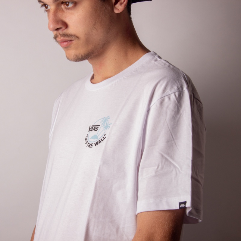 Camiseta Vans Mini Dual Palm III Branco