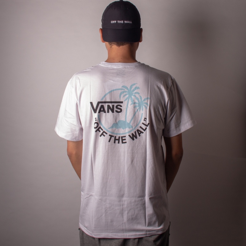 Camiseta Vans Mini Dual Palm III Branco