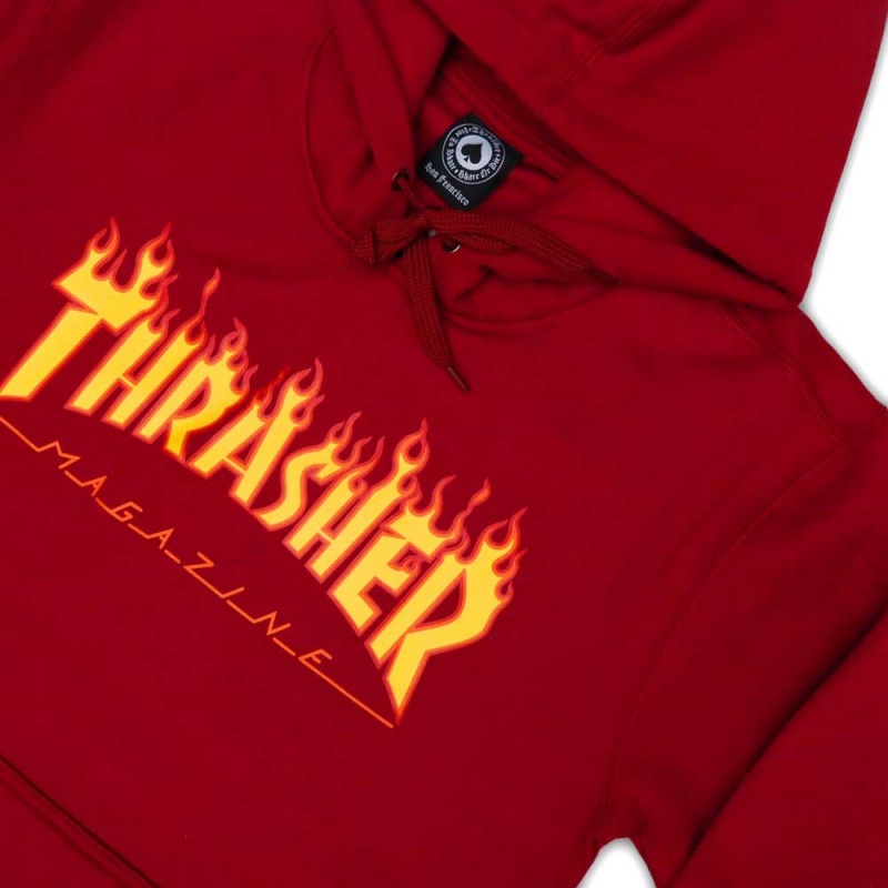 Canguru Thrasher Flame Logo Vermelho