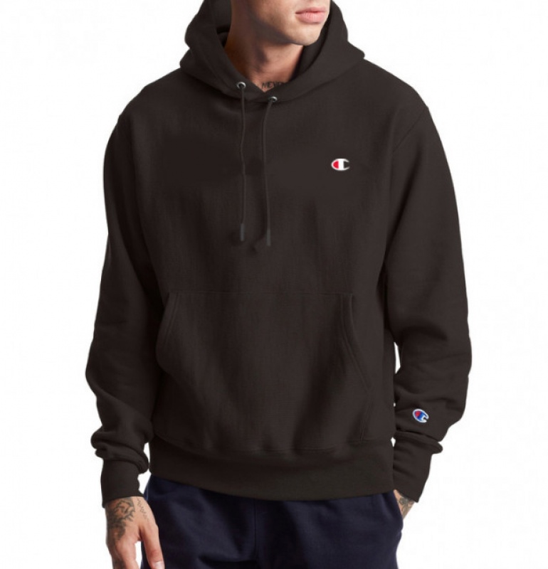 Canguru Champion Super Fleece Logo Preto