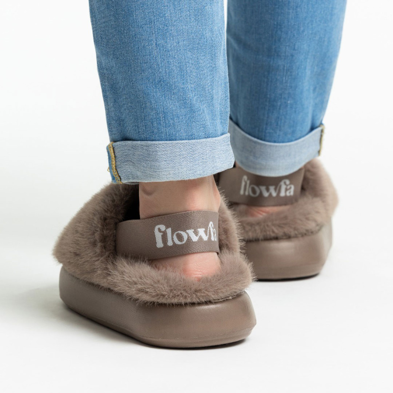 Clog Flowfa Ariana Cinza