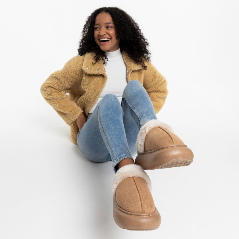 Clog Flowfa Zara Bege
