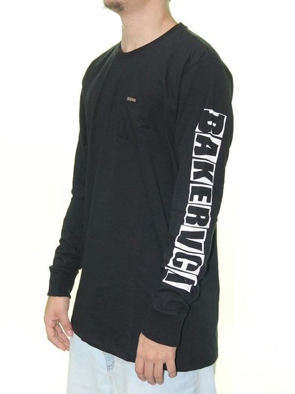 Camiseta Manga Longa RVCA Ransom Preto