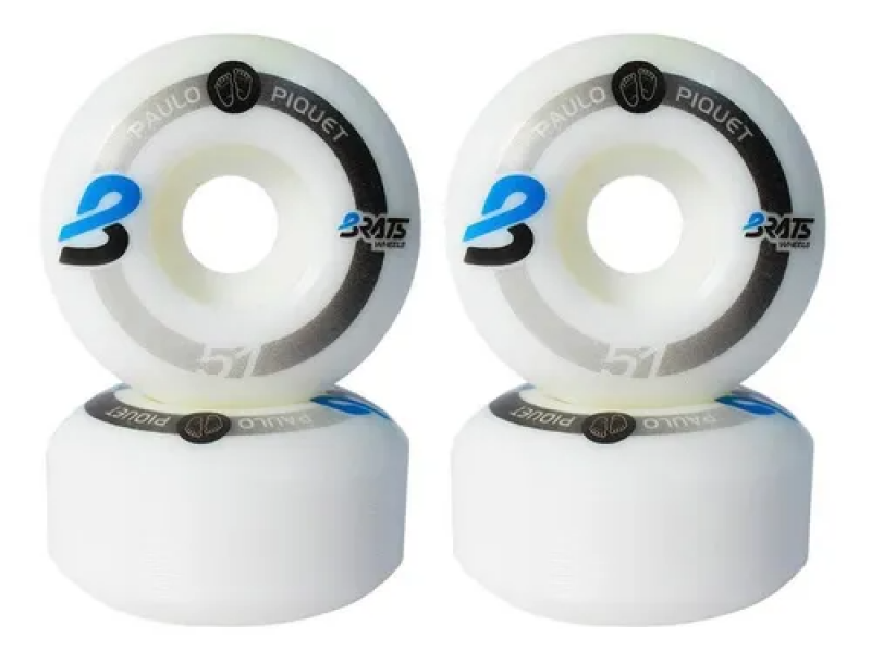 Roda Brats 51mm Piquet Branco 101A