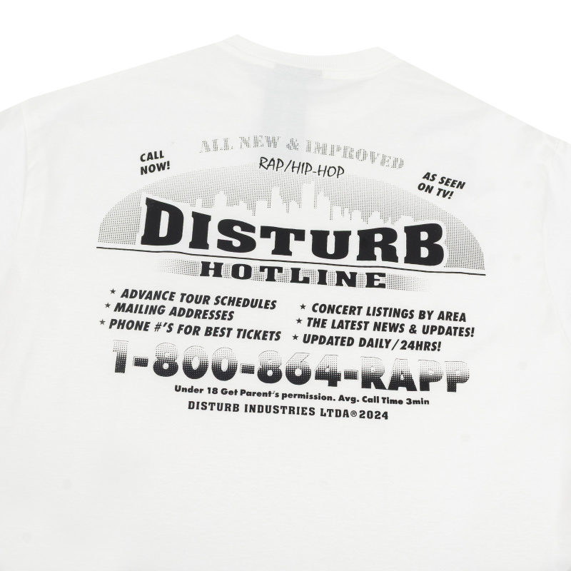 Camiseta Disturb Hotline Bege