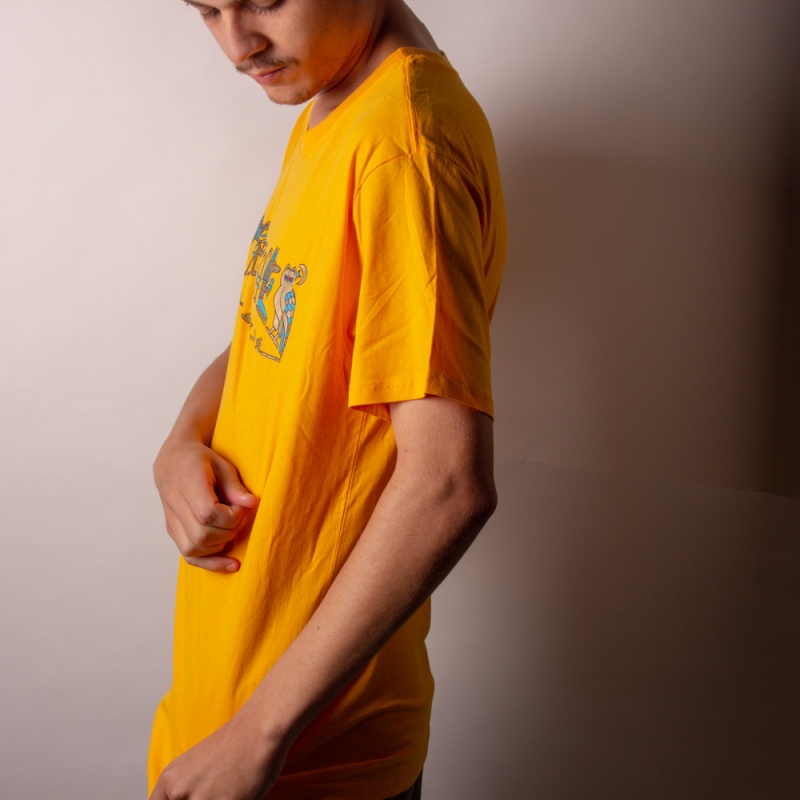 Camiseta Thrasher Hieroglyphics Amarelo