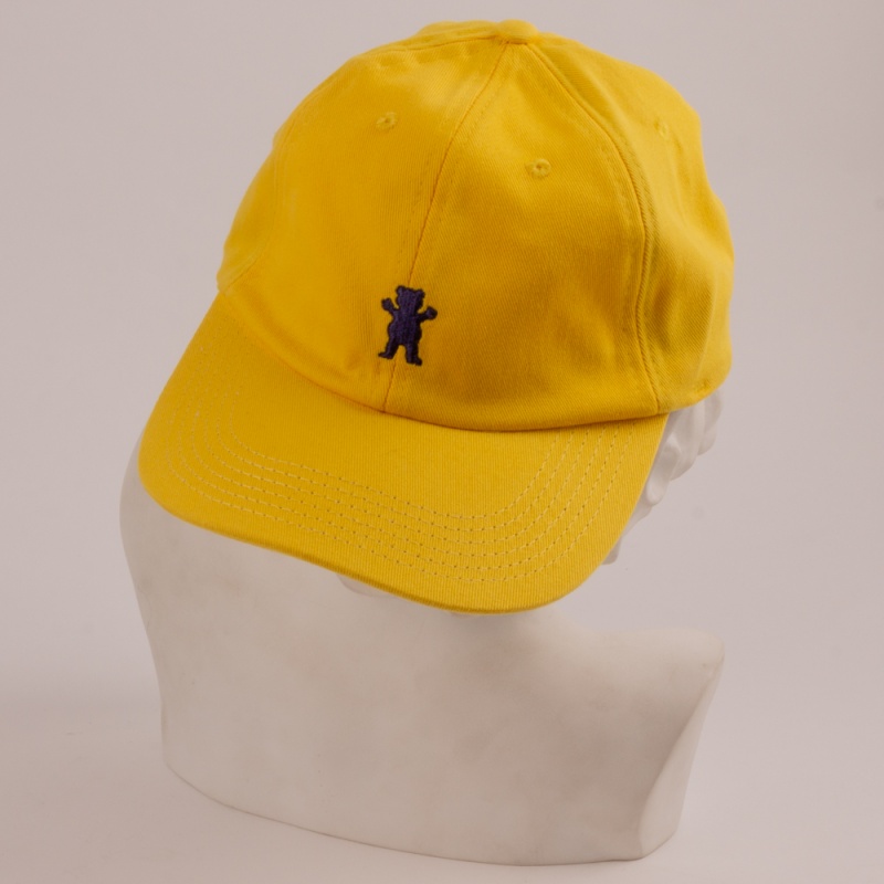 Bon Grizzly Og Bear Dad Hat Amarelo