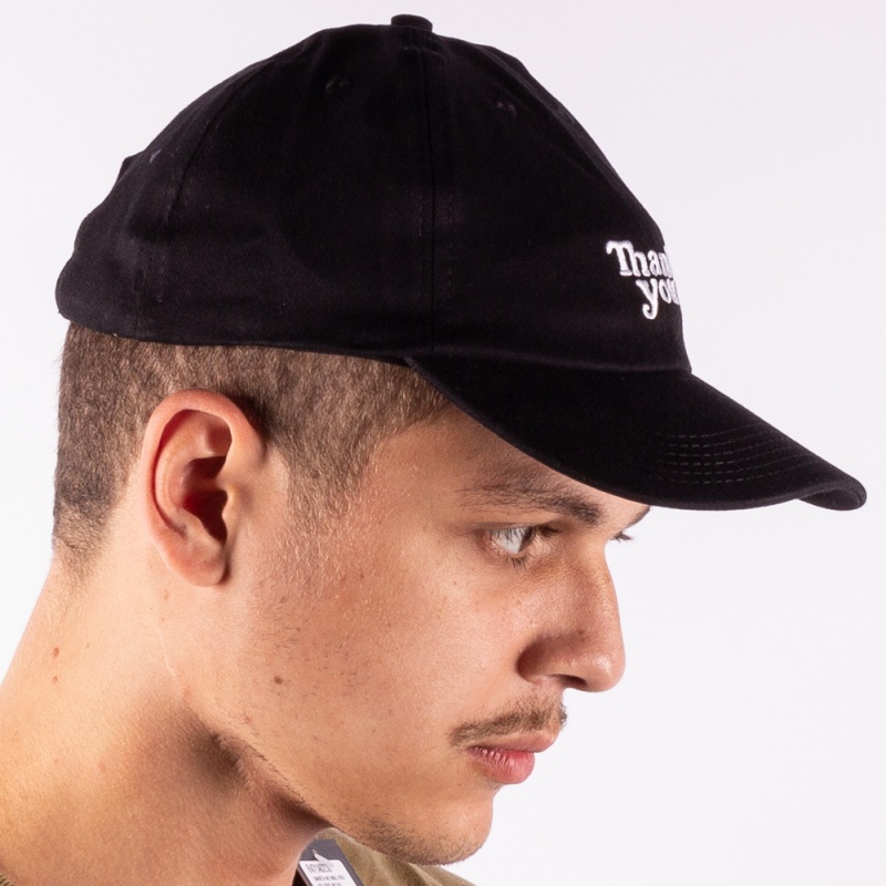 Bon Thank You Strapback Dad Hat Preto