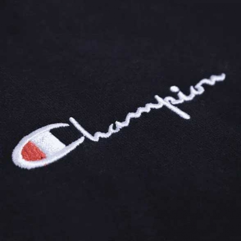 Jaqueta Champion Mini Emb Script Preto