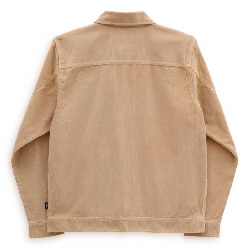 Jaqueta Drill Chore Coat Corduroy Vans Bege
