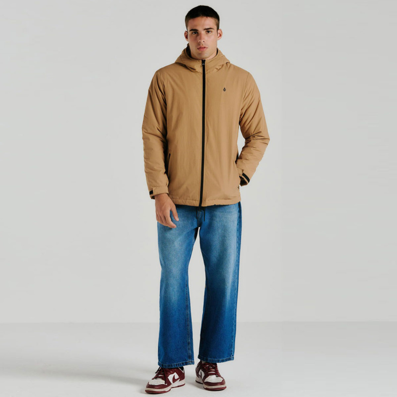 Jaqueta Pesada Volcom Solid Marrom