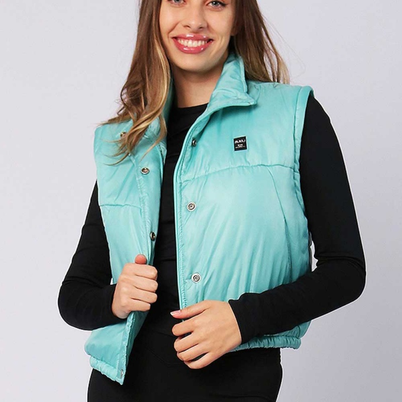 Jaqueta Riu Kiu Puffer 2 em 1 Azul