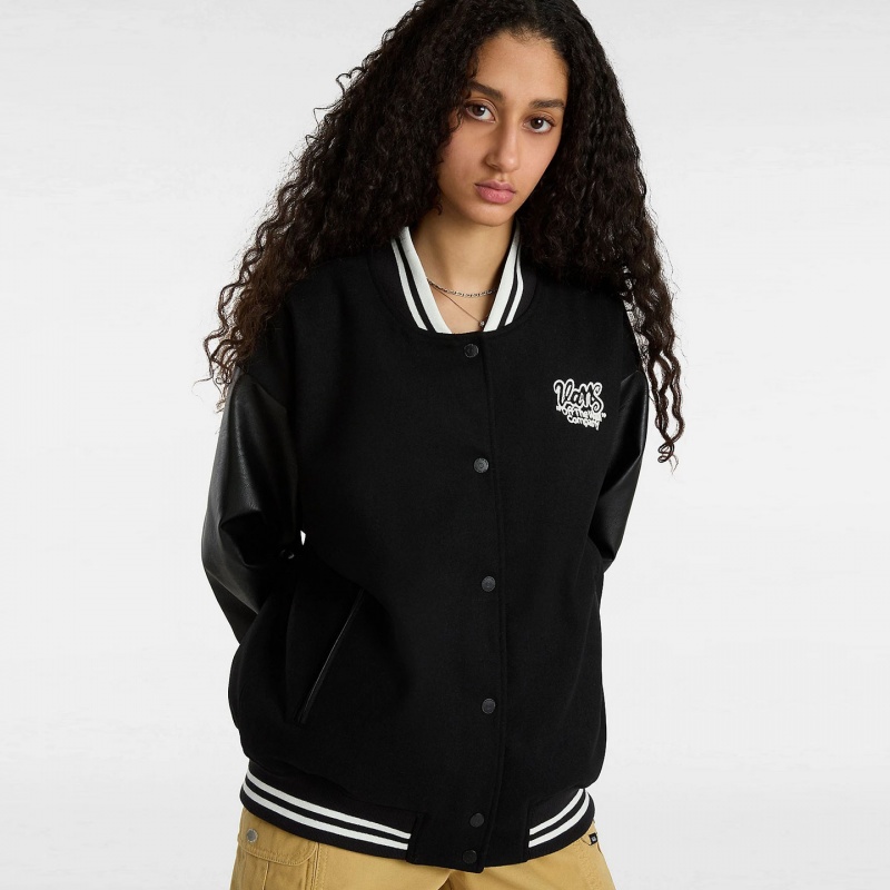 Jaqueta Vans Varsity Club Bomber Preto