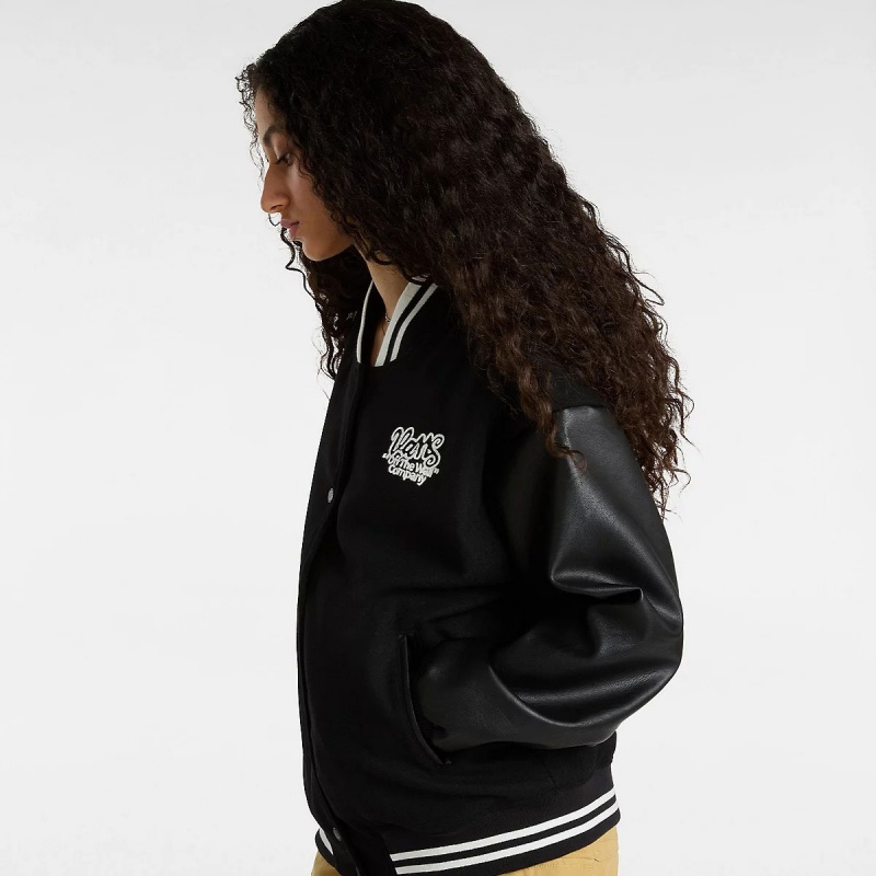 Jaqueta Vans Varsity Club Bomber Preto