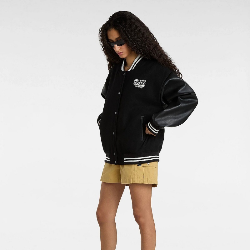 Jaqueta Vans Varsity Club Bomber Preto