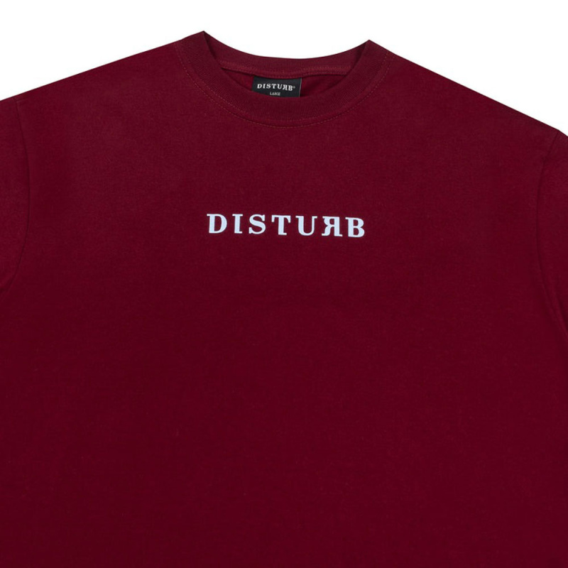 Camiseta Disturb Logo Vinho
