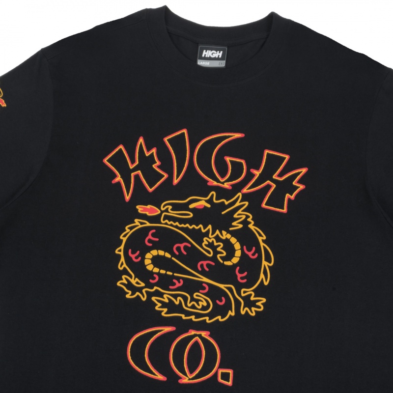 Camiseta Manga Longa High Draco Preto