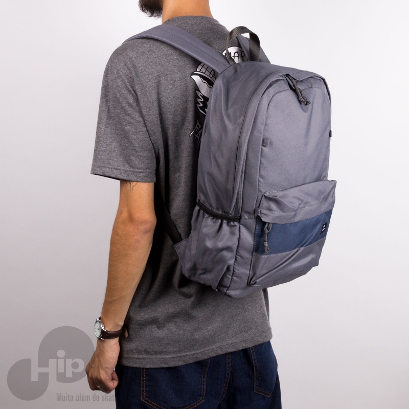 MOCHILA RVCA FRONTSIDE CINZA