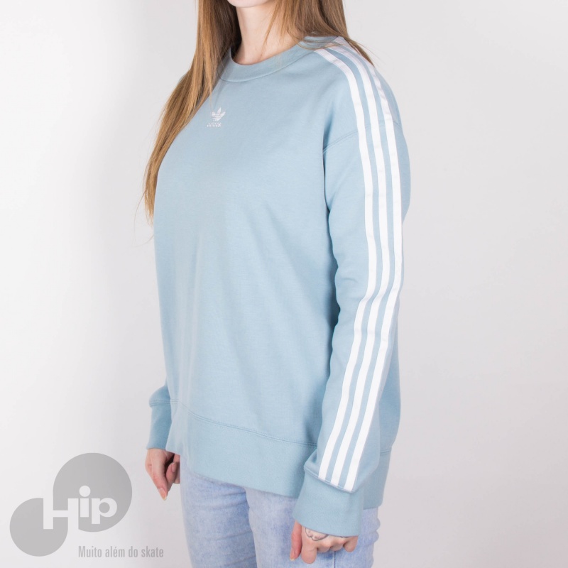 MOLETOM ADIDAS CREW AZUL