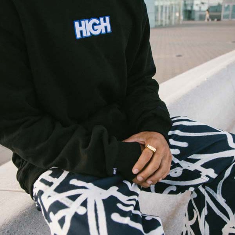 Moletom High Logo Colored Preto